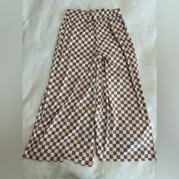 Chaser Tan and White Checkered Pants - Picture 1 of 3